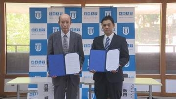 スポーツを通じて地域活性化　東亜大学とふくいテニスクラブがスポーツ分野で連携協定　山口・下関