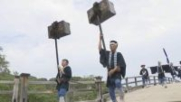 錦帯橋まつり　橋の上で時代絵巻　山口・岩国