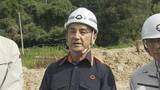 「1人死亡の土砂崩れ現場を村岡知事が視察「治山工事を検討」　山口」の画像1