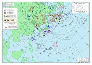 【台風のたまご】新たな“熱帯低気圧”予想進路は…10月7日に関東方面に接近か？　10月10日までの雨と風のシミュレーションを見る（気象庁「実況天気図」30日午前9時時点）