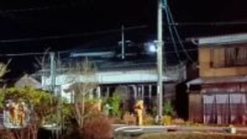 「1階が燃えている」　山口市で未明に住宅火災 住人の男性は逃げ出しけが人なし