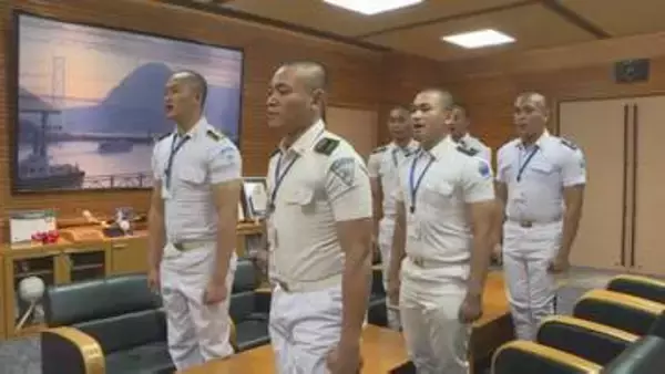 8月から沖合底引き網漁船で実習　インドネシア実習生7人が下関市長を訪問