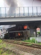 山口市で建物火災　JR山口線　山口～宮野駅間で運転見合わせ
