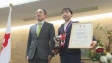 別府大分毎日マラソン大会女子の部で優勝　横田知佳選手が宇部市長を表敬