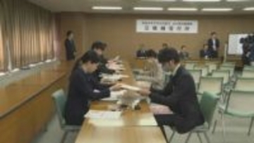 山口県知事選あす告示　不備がないよう立候補受け付けリハーサル　手順を確認