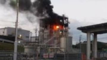 【速報】工場で火事…黒煙上がる　消火活動中　山口