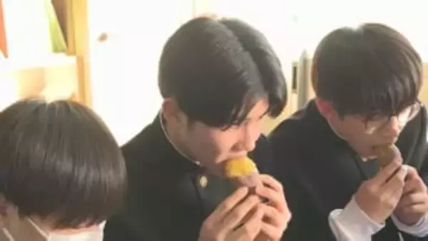 頑張れ受験生！地域の人が高校入試を控える生徒に「合格いも」　山口