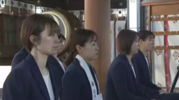 ｢団体戦で日本一になる｣ 女子バドミントンＡＣＴ ＳＡＩＫＹＯ必勝祈願　山口