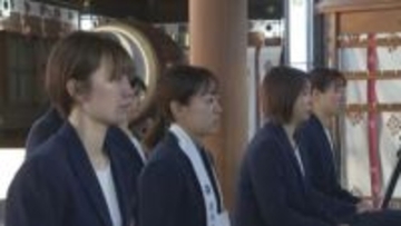 ｢団体戦で日本一になる｣ 女子バドミントンＡＣＴ ＳＡＩＫＹＯ必勝祈願　山口