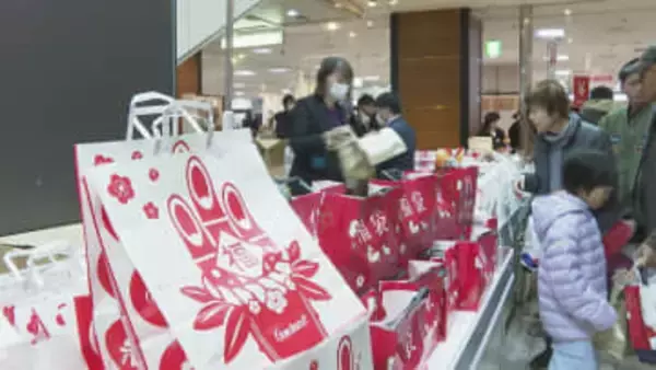 新春恒例！初売り盛況「福袋買って家に福が来たらいい」２日間で約３万人の来場見込む　山口