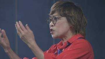 「本当に涙」　初日は満席　演劇「海底骨歌」宇部公演　183人が犠牲の長生炭鉱が題材　山口