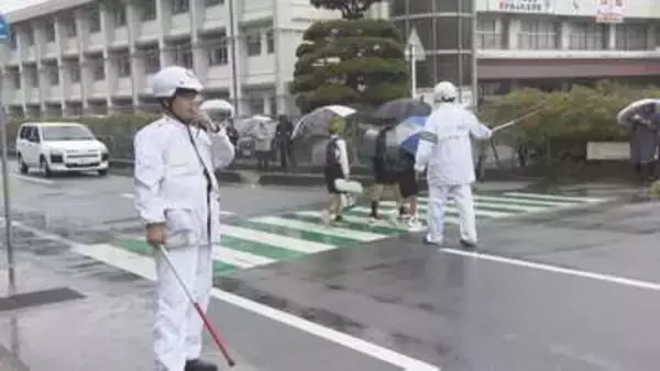 学校周辺で県下一斉に交通違反取締り　春の全国交通安全運動最終日　山口