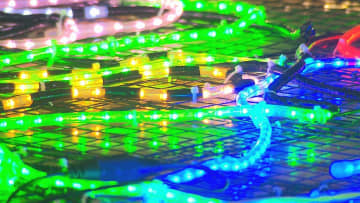 4校合同でイルミネーション制作　22日から萩イルミネフェスタ　5万球のLEDが冬空を彩る