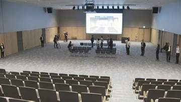 施設不足”解消へ期待　西京銀行新本社ビルのホール　行政や経済界向け内覧会　山口・周南