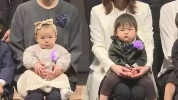 ０～２歳児が大集合　６園合同の入園・進級式　山口