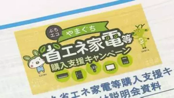 省エネ家電購入でポイント交付　キャンペーン前に参加店舗に説明会　山口・下関