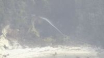 鎮圧のめど立たず　きょうの消火活動終了　あす朝から再開　無人島「仙島」の山林火災　山口・周南