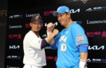 【ファイターズ】レジェンド集結！中田翔氏がエスコンで魅せた豪快な一発！「タオルや昔のユニフォームを掲げてくれる光景は心の底から嬉しかった」―日韓ドリームプレーヤーズゲーム2025
