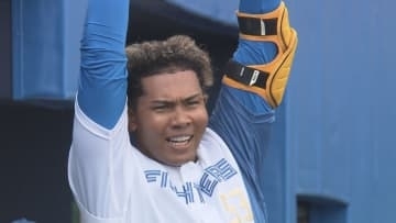 【ファイターズ】水谷瞬 紅白戦で2打席連続"パイナップルアーチ”