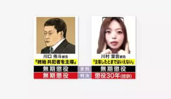 【弁護士がポイントを解説】主犯格の川口侑斗被告に求刑通り“無期懲役” 一審で“懲役30年”判決の共犯・川村葉音被告との差は？弁護士が分析『主導性と暴行の程度が量刑を決定づけたのでは』〈江別集団暴行死〉