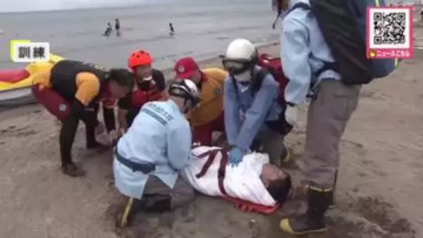 【訓練】海の事故をどう防ぐ？人が溺れた想定で海保の潜水士とライフセーバーの水上バイクが一緒に捜索…待機する救急隊に引き継ぐ連携を確認〈小樽市のドリームビーチで合同訓練を実施〉北海道