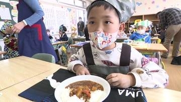 みんなで『いただきます！』小学1年生の“給食”がスタート！気になる献立は…カレーライス「おなかいっぱい？まだまだ」初日から『おかわりジャンケン』も体験〈北海道札幌市〉