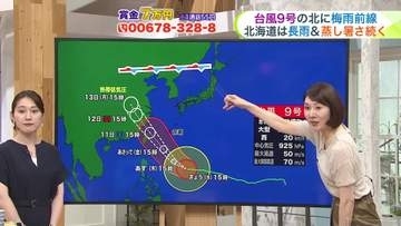 【菅井さんの天気予報 8日(水)】異例！北海道付近に梅雨前線が停滞…あすから来週にかけて長雨＆かなり蒸し暑い