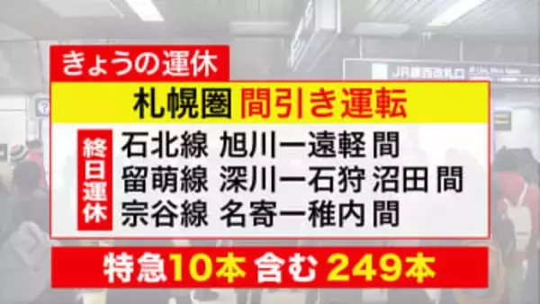 【JR北海道】運行情報_"猛吹雪"で間引き運転・快速エアポートなど運休_2月7日以降も影響続く