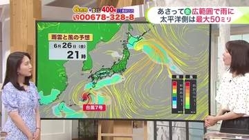 【菅井さんの天気予報 24日(水)】あすは北海道らしいカラッとした暑さ！ダブル台風の影響は？最新10日間予報