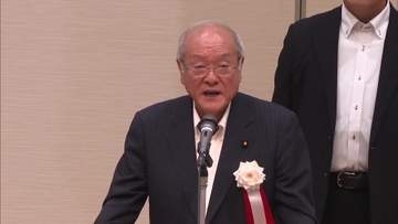 自民党宮崎県連定期大会　党本部の鈴木俊一幹事長が出席　原油の安定供給　「目詰まり防止に努める」