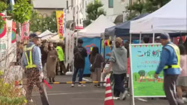 キリンビールの寄付金を運営費などに活用　新富町の「こゆ朝市」にぎわう