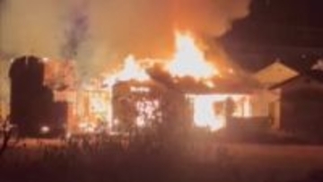 綾町で住宅全焼　けが人なし　宮崎県内全域に乾燥注意報