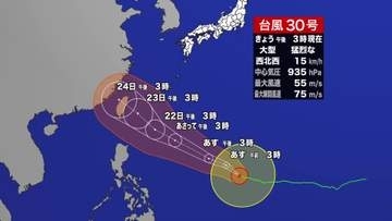 台風30号の間接的な影響で県内は季節外れの暑さに、来週は台風の進路に注意が必要