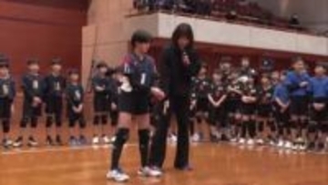 バレーボール女子元日本代表　新鍋理沙さんが講師　UMKスポーツフェスタ