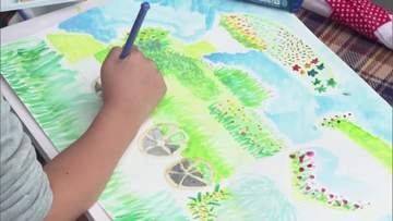 フローランテ宮崎で春の花々をスケッチ　UMK春のスケッチカーニバル