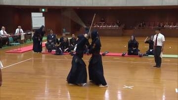 インターハイめざし熱戦　県高校総体　剣道男子団体決勝リーグ