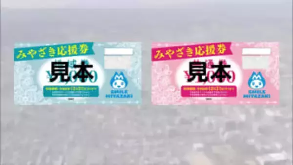 物価高対策で1人7000円分の商品券　 宮崎市で「地域商品券」の発送始まる