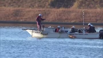 不発弾発見の大淀川で安全確認の磁気探査　作業始まる