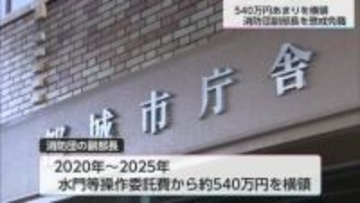 都城市消防団の40代副部長が540万円あまりを横領　懲戒免職処分に