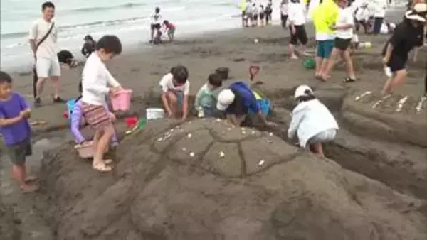 工夫凝らし作品作り　砂の造形コンクール