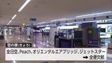 「台風6号の影響で県内の交通機関に大きな影響　空の便ほぼ全便欠航　JRも終日運行見合わせ」の画像1