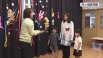 永峰咲希プロ・ツアー優勝の副賞「宮崎牛」を卒園した保育園におすそわけ