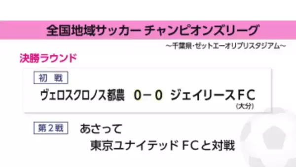 全国地域サッカーチャンピオンズリーグ　ヴェロスクロノス都農の結果