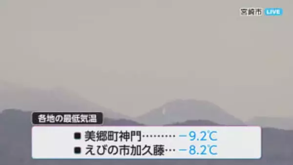 各地でこの冬一番の冷え込み　厳しい寒さに
