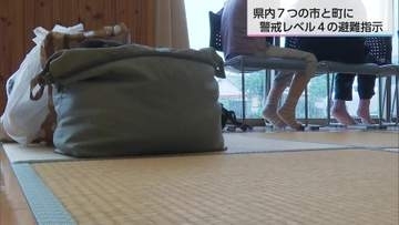 台風6号　宮崎県内では避難所245カ所に295世帯388人が避難（2日午後6時時点）