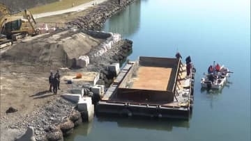 宮崎市の大淀川　1月の不発弾発見を受け磁気探査開始