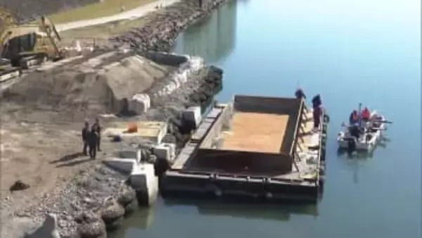 宮崎市の大淀川　1月の不発弾発見を受け磁気探査開始