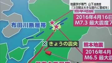 熊本で震度7　宮崎公立大の山下裕亮准教授「地震から3日間は大きな揺れに警戒を」