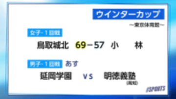 ウインターカップ女子１回戦 　小林高校の結果