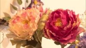布花作家が織りなす四季折々の花々　日南市飫肥で作品展